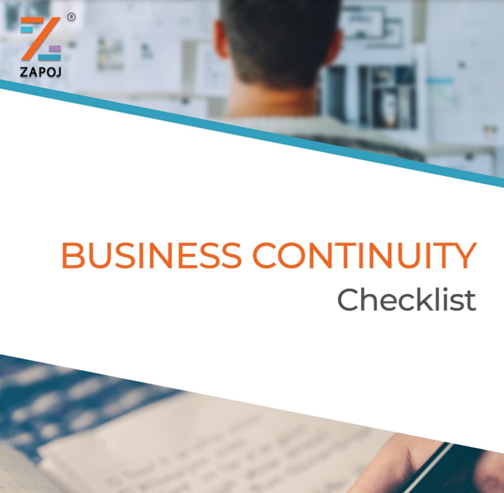 Business Continuity Checklist - zapoj product material